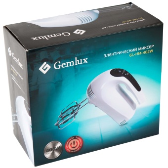 Миксер ручной GEMLUX GL-HM-402W